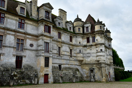 Ambleville; France - September 19 2023: the renaissance castleのeditorial素材