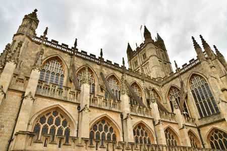 Bath; England - May 30 2024: the abbeyのeditorial素材