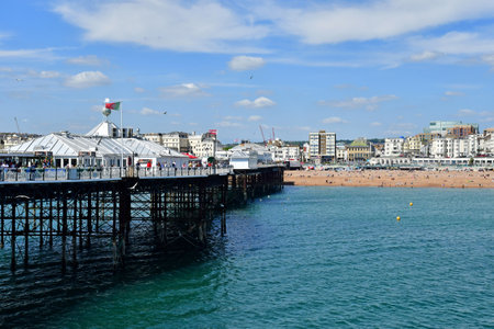 Brighton, England - June 04 2023: the Brighton Palace Pierのeditorial素材