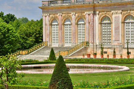 Versailles; France - June 26 2024: the Grand Trianon in the Marie Antoinette estateのeditorial素材