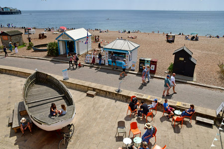 Brighton, England - June 04 2023: the seaside,のeditorial素材