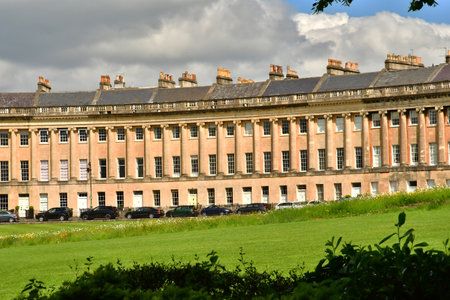 Bath; England - May 30 2024: the Royal Crescentのeditorial素材