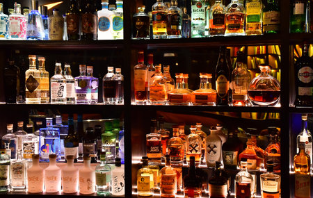 Le Touquet Paris Plage; France - April 20, 2024: the Grand Hotel barのeditorial素材