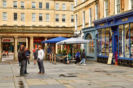 Bath; England - May 30 2024: the picturesque city centerのeditorial素材