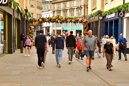 Bath; England - May 30 2024: the picturesque city centerのeditorial素材