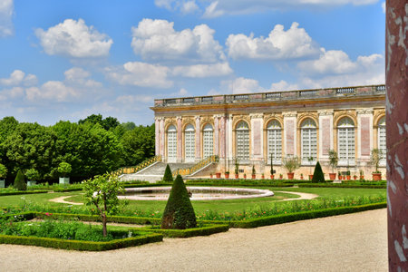 Versailles; France - June 26 2024: the Grand Trianon in the Marie Antoinette estateのeditorial素材