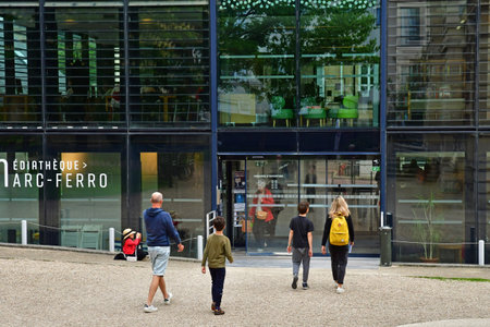 Germain en Laye; France - May 6 2023: the multimedia libraryのeditorial素材