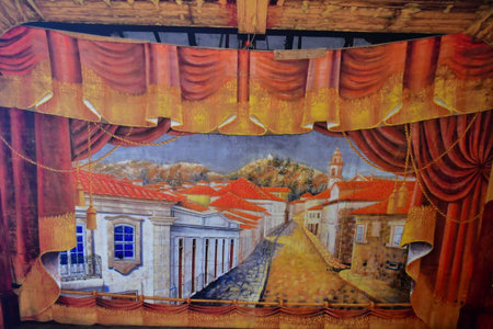 Favaios, Portugal - March 26 2022: the bread and wine museum in the historical village centerのeditorial素材