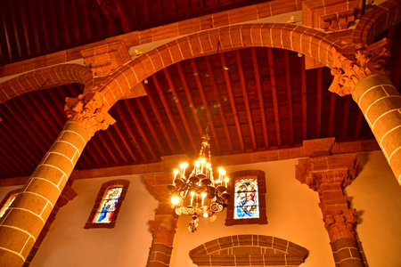 Gran Canaria, Canary Islands - March 15 2024: the Basilica Nuestra Senora del Pino in the city of Terorのeditorial素材
