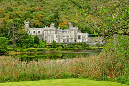 Kylemore, Ireland - September 15 2022: the Kylemore abbeyのeditorial素材