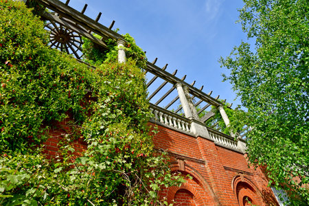 London; England - May 28 2023: Park Hill Garden and Pergola in The Hampstead districtのeditorial素材