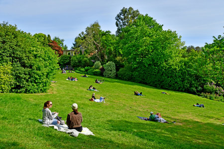 London; England - May 28 2023: Park Hill Garden and Pergola in The Hampstead districtのeditorial素材