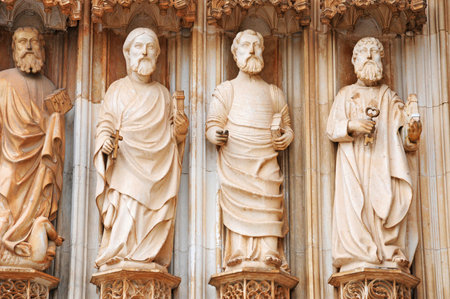 Batalha, Portugal - July 3 2010: the picturesque monasteryのeditorial素材