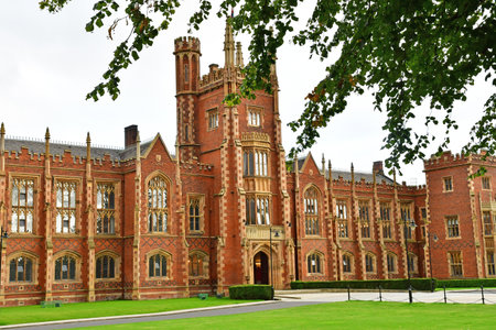 Belfast; Northern Ireland - September 15 2022: the Queen's University of Belfastのeditorial素材