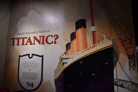 Belfast; Northern Ireland - September 15 2022: the Titanic Belfast museumのeditorial素材