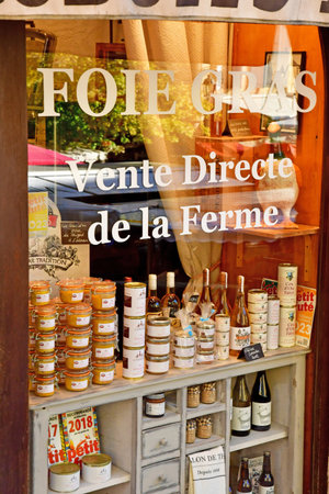 Sarlat la Caneda; France - October 7 2023: specialty shopのeditorial素材