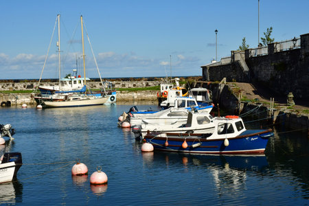 Carnlough; Northern Ireland - September 15 2022: the picturesque villageのeditorial素材