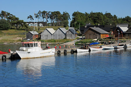 Djupvik, Sweden - June 26 2011: the picturesque countrysideのeditorial素材