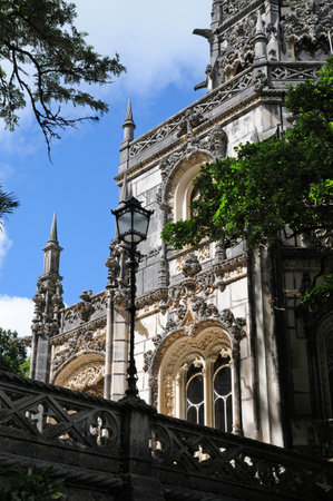 Sintra, Portugal - July 3 2010: the picturesque Regaleira Palaceのeditorial素材