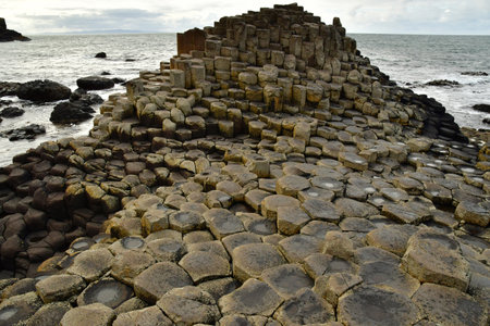 Bushmills, Northern Ireland - September 15 2022: the Giant's Causeway
