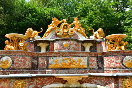 Versailles; France - June 26 2024: the Buffet d Eau in the Grand Trianon parkのeditorial素材