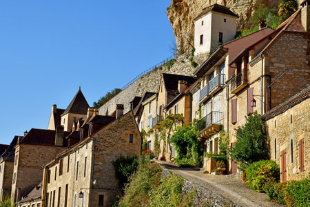 Beynac et Cazenac; France - October 7, 2023: the picturesque village