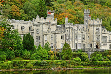 Kylemore, Ireland - September 15 2022: the Kylemore abbeyのeditorial素材
