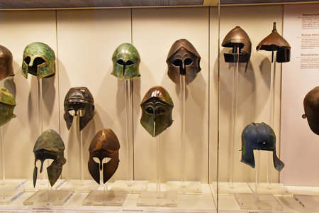 Ancient Olympia; Greece - August 30 2022: museum of the archaeological site