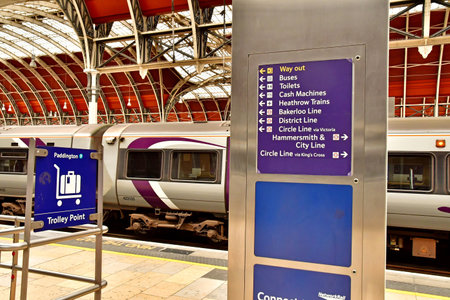 London; England - May 23 2024: the Paddington stationのeditorial素材