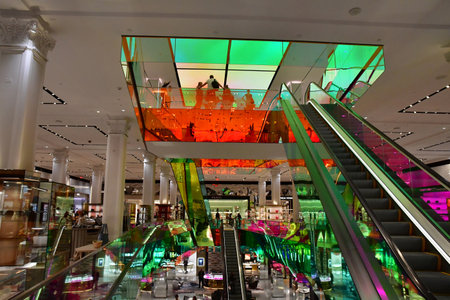 New York, USA - September 9 2023: a department store on the 5th avenueのeditorial素材