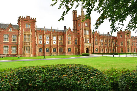 Belfast; Northern Ireland - September 15 2022: the Queen's University of Belfastのeditorial素材