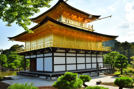 Kyoto; Japan - August 10 2024: the Kinkaku Ji, the Golden Pavilionのeditorial素材