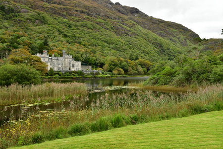 Kylemore, Ireland - September 15 2022: the Kylemore abbeyのeditorial素材