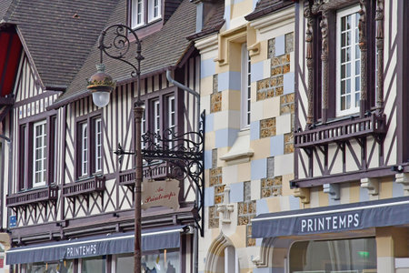 Deauville; France - November 24 2023: the picturesque cityのeditorial素材