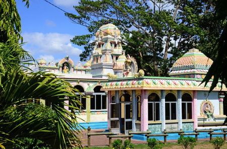 Pereybere, Republic of Mauritius - July 28 2014: the picturesque seaside cityのeditorial素材