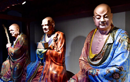 Fengdu County; China - November 6 2024: the Gost Cityのeditorial素材