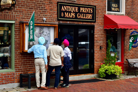 Newport, USA - September 9 2023: the picturesque city