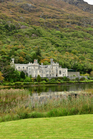 Kylemore, Ireland - September 15 2022: the Kylemore abbeyのeditorial素材