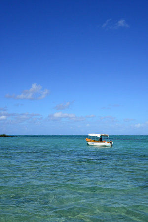 Mahebourg, Republic of Mauritius - July 28 2014: the picturesque seaside cityの写真素材