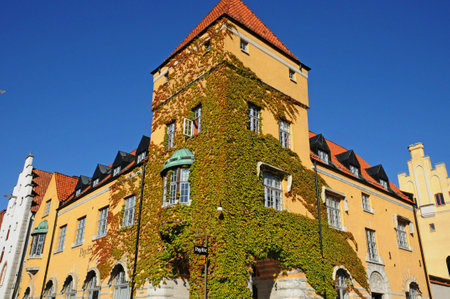 Visby, Sweden - June 26 2011: the picturesque old cityのeditorial素材