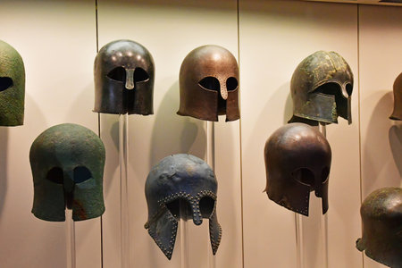 Ancient Olympia; Greece - August 30 2022: museum of the archaeological site