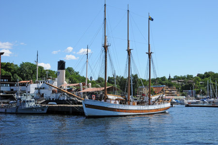 Stockholm, Sweden - June 26 2011: the picturesque cityのeditorial素材