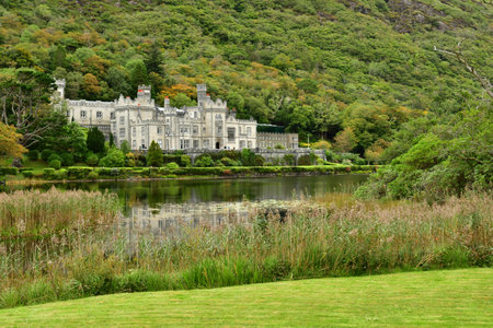 Kylemore, Ireland - September 15 2022: the Kylemore abbeyのeditorial素材