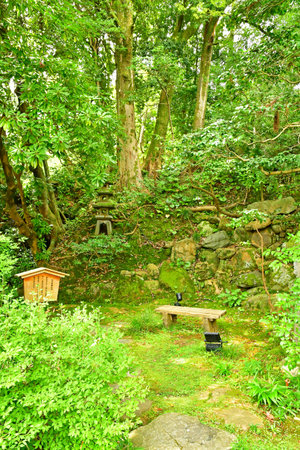Kanazawa; Japan - August 22 2024: the Gyokusen En Garden