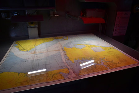 New York City; USA - September 9 2023: command deck the Intrepidのeditorial素材