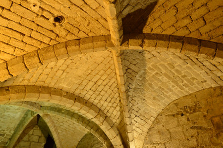 Pontoise; France - March 26 2023: underground passage under the city centerのeditorial素材
