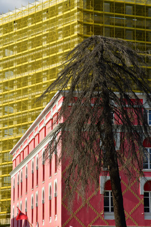 Tirana; Albania - August 29 2022: the city centerのeditorial素材