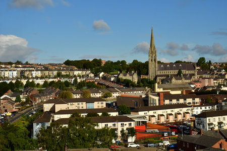 Londonderry; Northern Ireland - September 15 2022: the city centerのeditorial素材