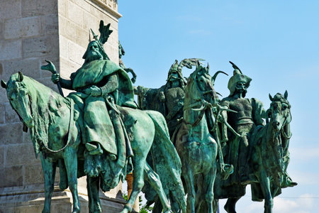 Budapest, Hungary - June 26 2023: the Heroes squareのeditorial素材
