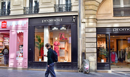 Paris, France - April 10, 2025: The Caumartin Streetのeditorial素材